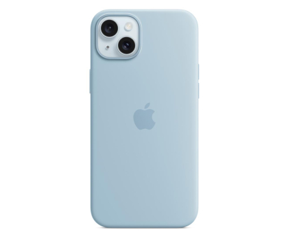 Etui / obudowa na smartfona Apple Silikonowe etui z MagSafe iPhone 15 Plus jasnoniebieskie