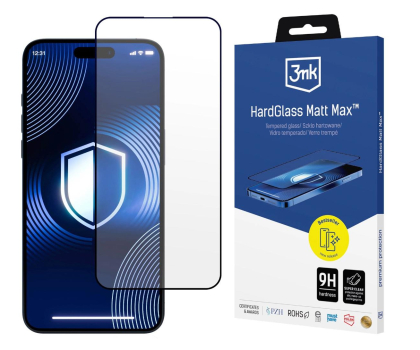 Folia / szkło na smartfon 3mk HardGlass Matt Max do iPhone 15