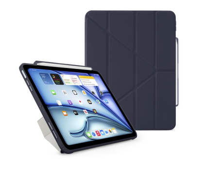 Etui na tablet Pipetto Origami No3 Pencil Case do iPad Air 13" (2024) dark blue