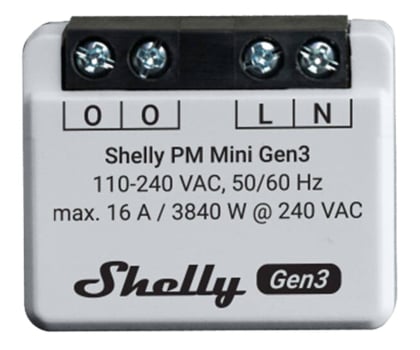 Inteligentny sterownik Shelly Inteligentny sterownik PM Mini Gen3