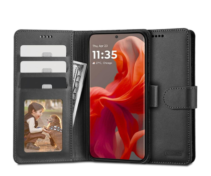 Etui / obudowa na smartfona Tech-Protect Wallet do Motorola moto g85 5G black