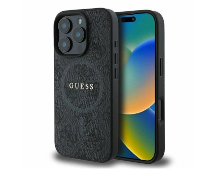 Etui / obudowa na smartfona Guess 4G Ring Classic Logo do iPhone 16 Pro Max czarny