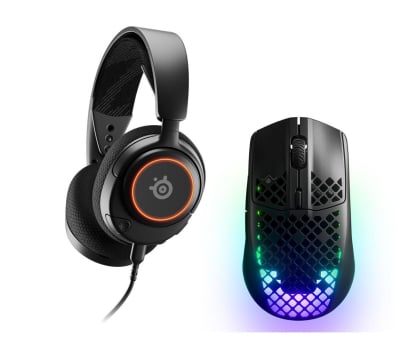 Słuchawki bezprzewodowe SteelSeries Arctis Nova 3 + Aerox  3 Wireless