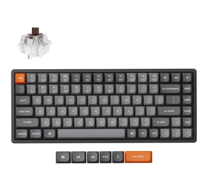 Klawiatura bezprzewodowa Keychron K2 Max J3 QMK Keychron Super Brown RGB Alu HotSwap TKL