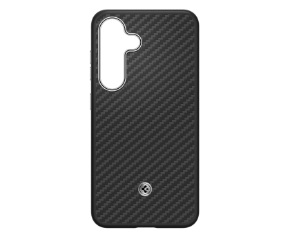 Etui / obudowa na smartfona Samsung Enzo Aramid Case do Galaxy S25 Black Silver
