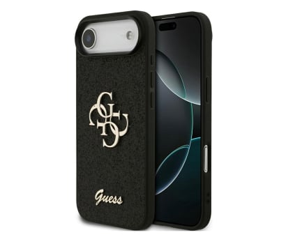 Etui / obudowa na smartfona Guess Fixed Glitter Big 4G do iPhone Air czarny