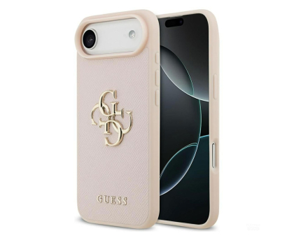 Etui / obudowa na smartfona Guess Grained Big 4G & Classic Logo do iPhone Air różowy