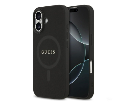 Etui / obudowa na smartfona Guess Saffiano Classic Logo MagSafe do iPhone 17 czarny