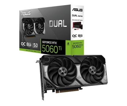 Karta graficzna NVIDIA ASUS GeForce RTX 5060 Ti Dual OC 8GB GDDR7 DLSS4