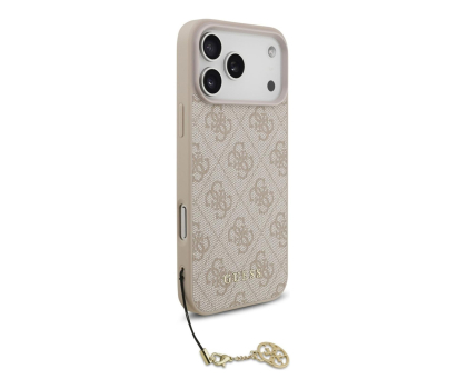 Etui / obudowa na smartfona Guess 4G Charms Collection MagSafe do iPhone 17 Pro Max różowy