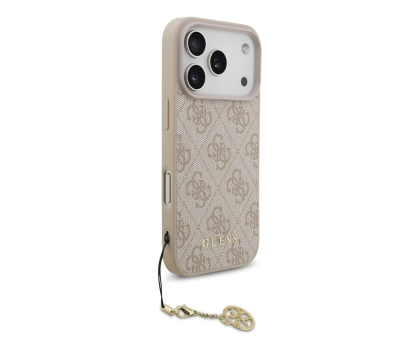 Etui / obudowa na smartfona Guess 4G Charms Collection MagSafe do iPhone 17 Pro różowy