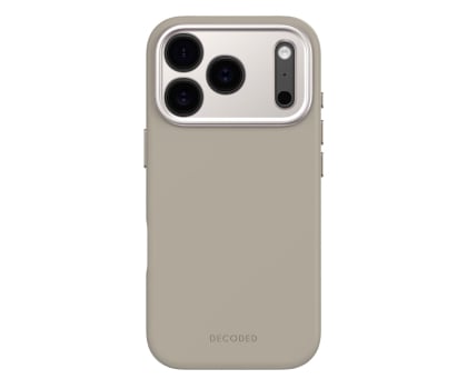 Etui / obudowa na smartfona Decoded AntiMicrobial Silicone Backcover, iPhone 17 Pro , Soft Taupe