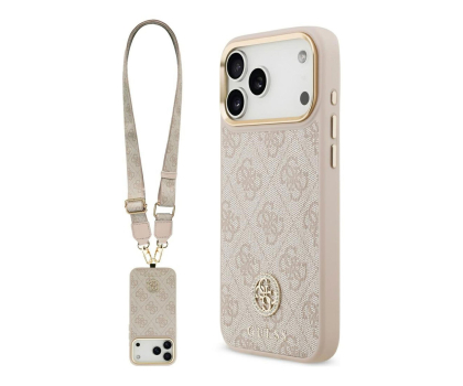 Etui / obudowa na smartfona Guess 4G Strass Logo & Big Strap MagSafe do iPhone 17 Pro Max