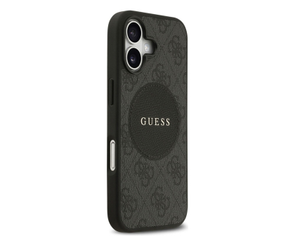 Etui / obudowa na smartfona Guess 4G Circle Classic Logo MagSafe do iPhone 17 czarny