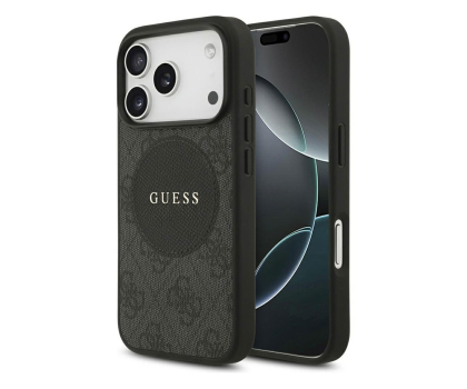 Etui / obudowa na smartfona Guess 4G Circle Classic Logo MagSafe do iPhone 17 Pro czarny