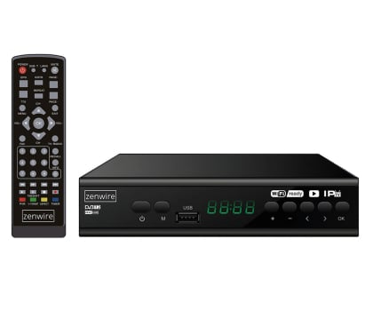 Tuner do TV Zenwire Tuner Dekoder Satelitarny DVBT2 HEVC USB H.265 Full HD