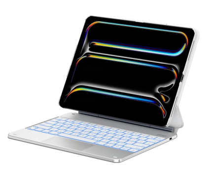 Etui na tablet TYPECASE Etui Edge + z klawiaturą do iPad Air 13" M2/M3/M4 biały