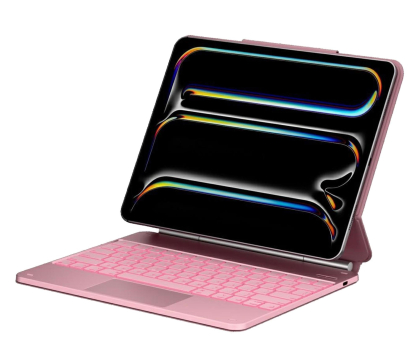 Etui na tablet TYPECASE Etui Edge z klawiaturą do iPad Air 13" 2024/2025 różany