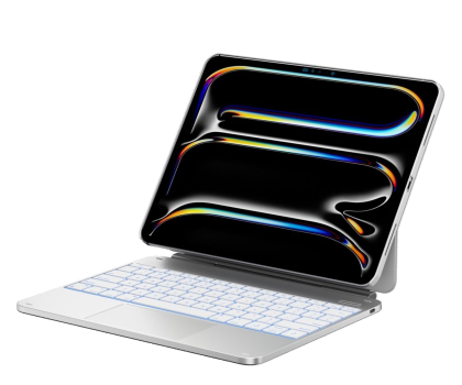 Etui na tablet TYPECASE Etui Edge + z klawiaturą do iPad Pro 13" 2024/2025 srebrny
