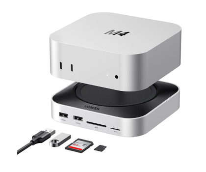 Stacja dokująca do laptopa UGREEN Stacja dokująca 11 w 1 CM841  USB-C szara