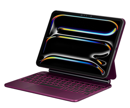 Etui na tablet TYPECASE Etui Edge z klawiaturą do iPad Air 11" M2/M3/M4 malinowy