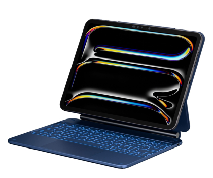 Etui na tablet TYPECASE Etui Edge z klawiaturą do iPad Air 11" M2/M3/M4 błękitny