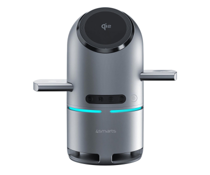 Ładowarka do smartfonów 4smarts Stacja ładująca ChargeBot Sound Qi2 szary