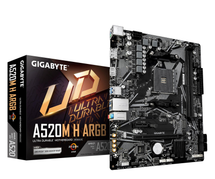 Płyta główna Socket AM4 Gigabyte A520M H ARGB