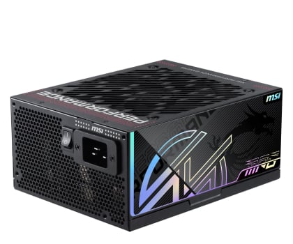 Zasilacz do komputera MSI MPG Ai1300TS PCIE5 1300W 80 Plus Titanium ATX 3.1