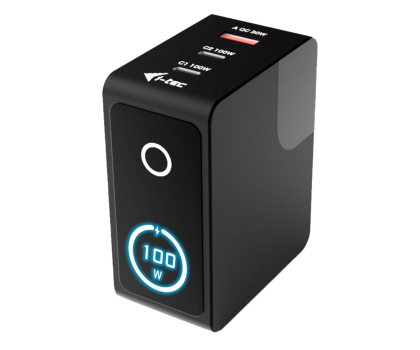 Ładowarka do smartfonów i-tec 100W Intelligent Multiport USB Charger USB-C USB-A LCD 1,5m