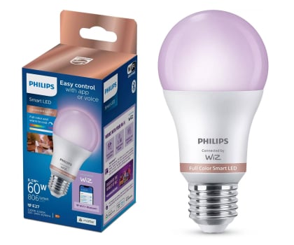 Inteligentna żarówka Philips Inteligentna Żarówka LED E27 RGB A60 60W 806lm 2200-6500K