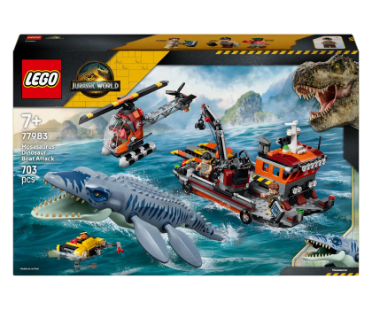 Zabawki LEGO JURASSIC WORLD 77983 Atak mozazaura na łódź