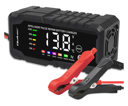 Ładowarki do akumulatorów Qoltec Inteligentna ładowarka AGM GEL LiFePO4 12V 6A