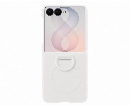 Etui / obudowa na smartfona Samsung Silicone Ring Magnet do Flip 8 biały