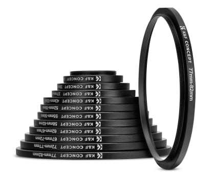 Filtr fotograficzny K&F Concept Zestaw pierścieni redukcyjnych do filtrów 11w1