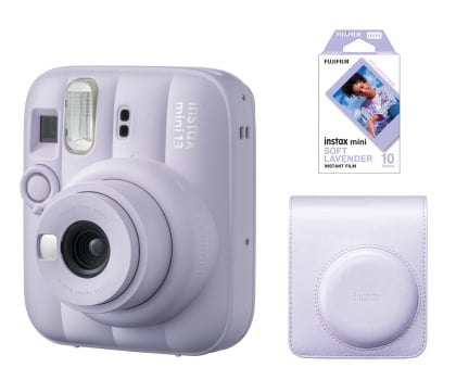 Aparat natychmiastowy Fujifilm Instax Mini 13 fioletowy (wkłady + pokrowiec)