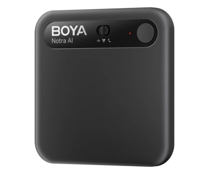 Dyktafon Boya Dyktafon AI Notra Czarny