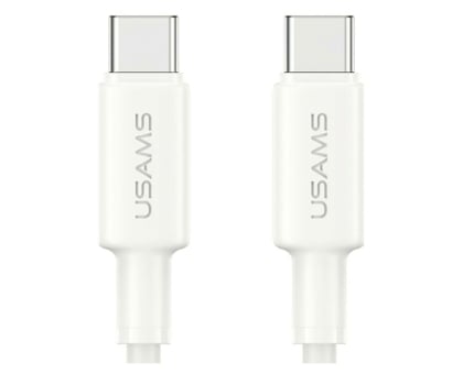 Kabel USB USAMS Kabel U90 60W USB-C do USB-C biały