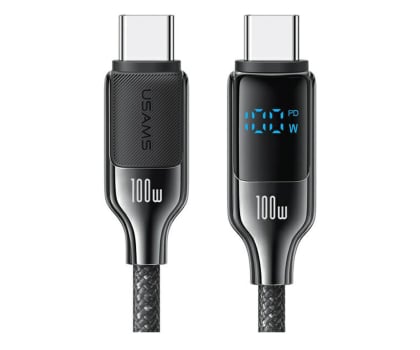 Kabel USB USAMS Kabel USB-C na USB-C 100W 1,2m czarny