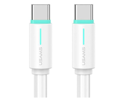 Kabel USB USAMS Kabel USB-C/USB-C 1m SJ73460W biały