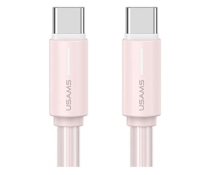 Kabel USB USAMS Kabel USB-C/USB-C 1m SJ73460W różowy