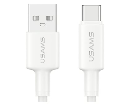 Kabel USB USAMS Kabek U90 3A USB-A do USB-C biały