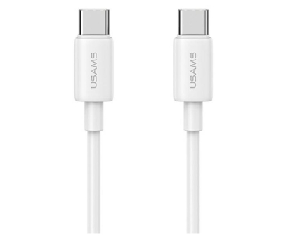 Kabel USB USAMS Kabel USB-C na USB-C 60W 1m Fast Charging YD Series biały