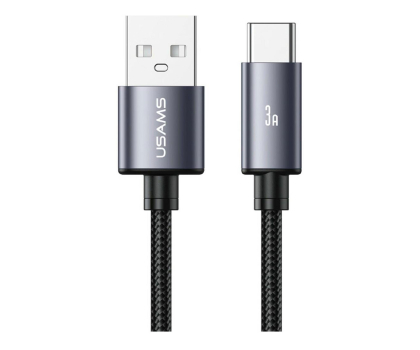 Kabel USB USAMS Kabel U91 18W USB-C do USB-A 1m stalowy