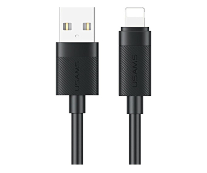 Kabel Lightning USAMS Kabel 12W Lightning do USB-A 1m czarny