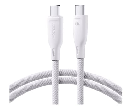 Kabel USB JoyRoom Multi-Color Series S-A34 USB-C / USB-C PD 60W 1m - biały