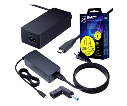 Zasilacz do laptopa 3mk Hardy Laptop PowerAdapter HP 20V USB-C DC 4.5 x 3.0