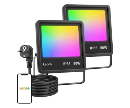 Inteligentna lampa Lepro Naświetlacz F1 50W