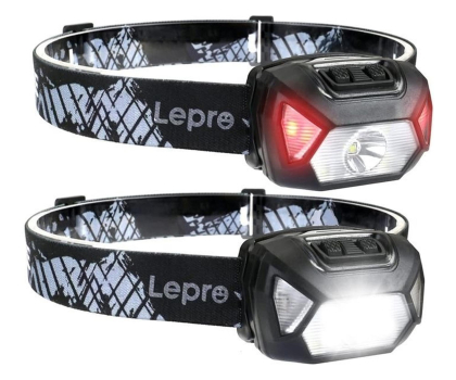 Inteligentna lampa Lepro Zestaw 2x latarka czołowa 320014-2 2000lm