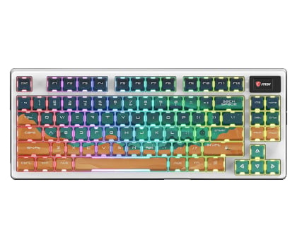 Klawiatura bezprzewodowa MSI FORGE GK600 TKL W MARS US
